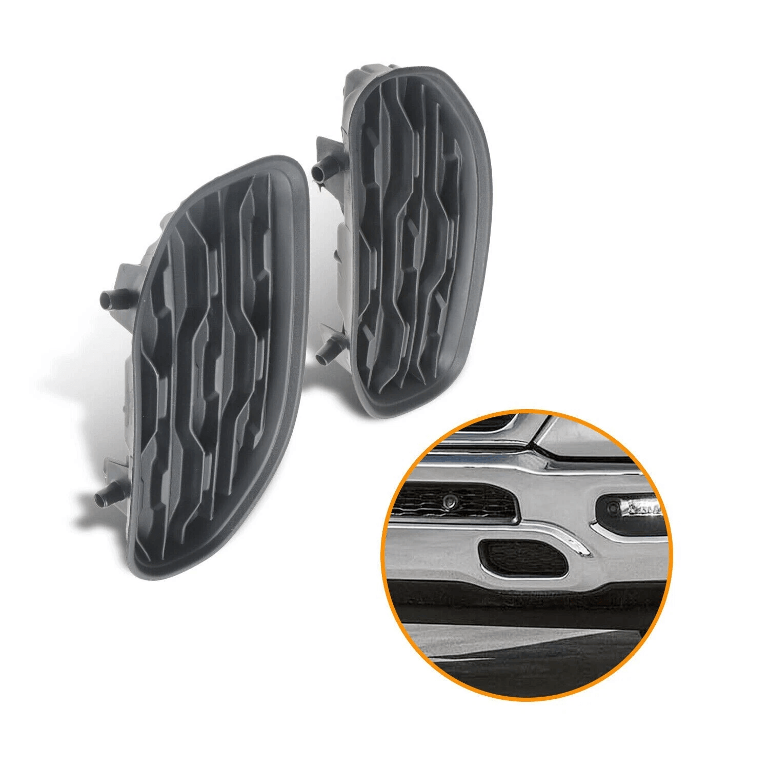 Dodge Ram DT Front Bumper Bezel Kit, Right & Left Side