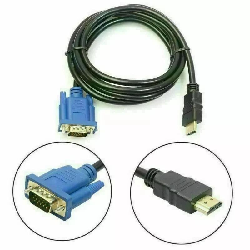 HDMI Male to VGA Adapter Cable for PC, DVD, HDTV Video Converter