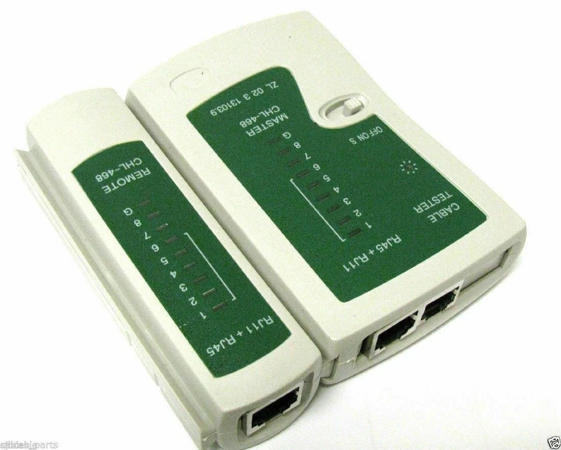 Ethernet Cable Tester Tool for Cat5 & Cat6 Reliable Network Testing for LAN Cables