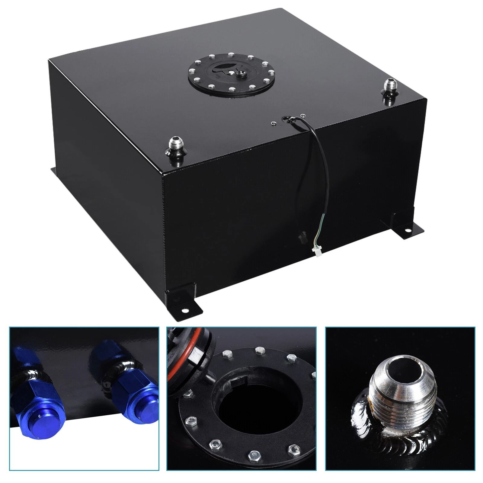 Aluminum Fuel Cell Tank with Level Sender Top Feed Racing Fuel Cell for Drift and Performance Cars