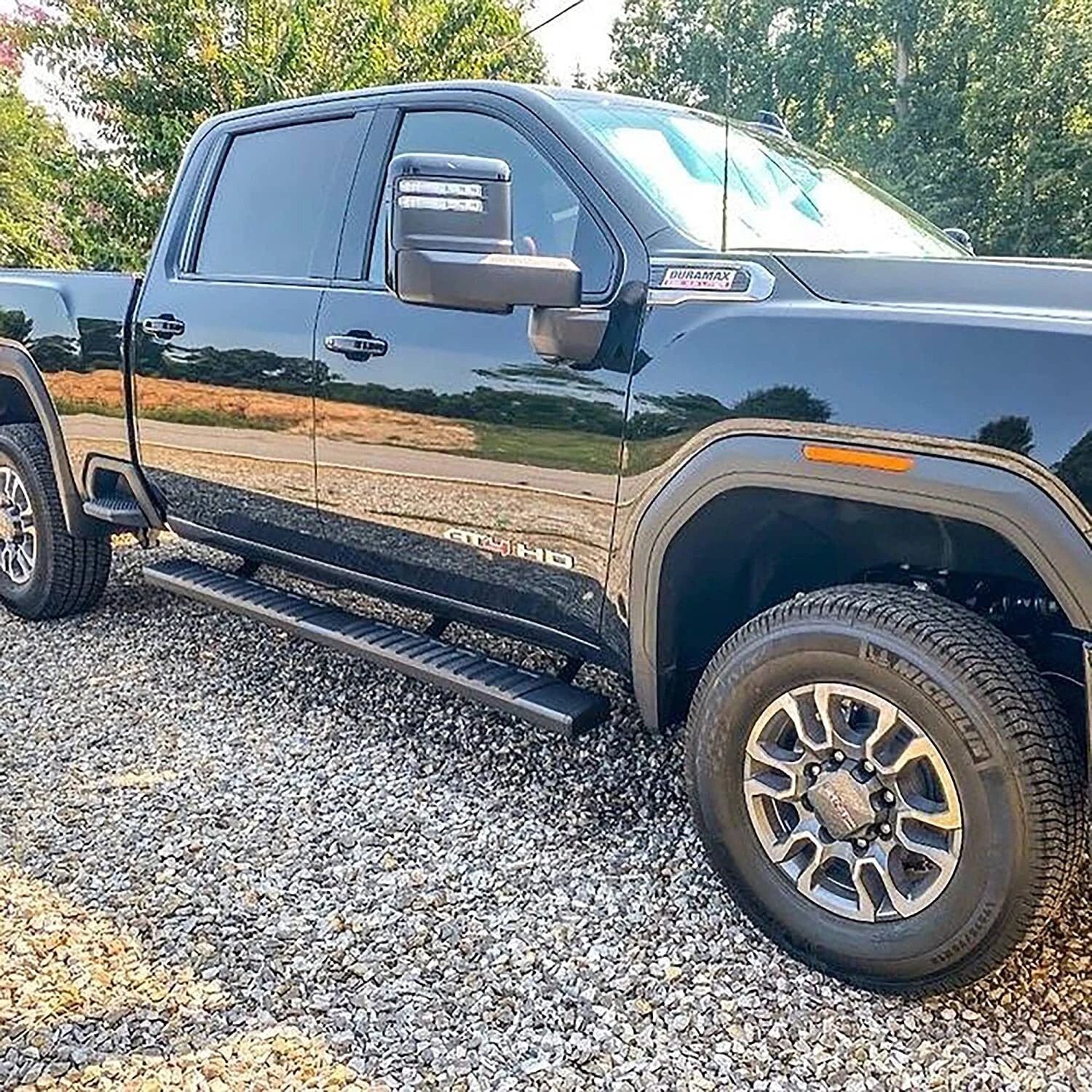 Running Boards for Silverado Sierra Crew Cab Nerf Bars Side Steps Easy Access and Enhanced Protection