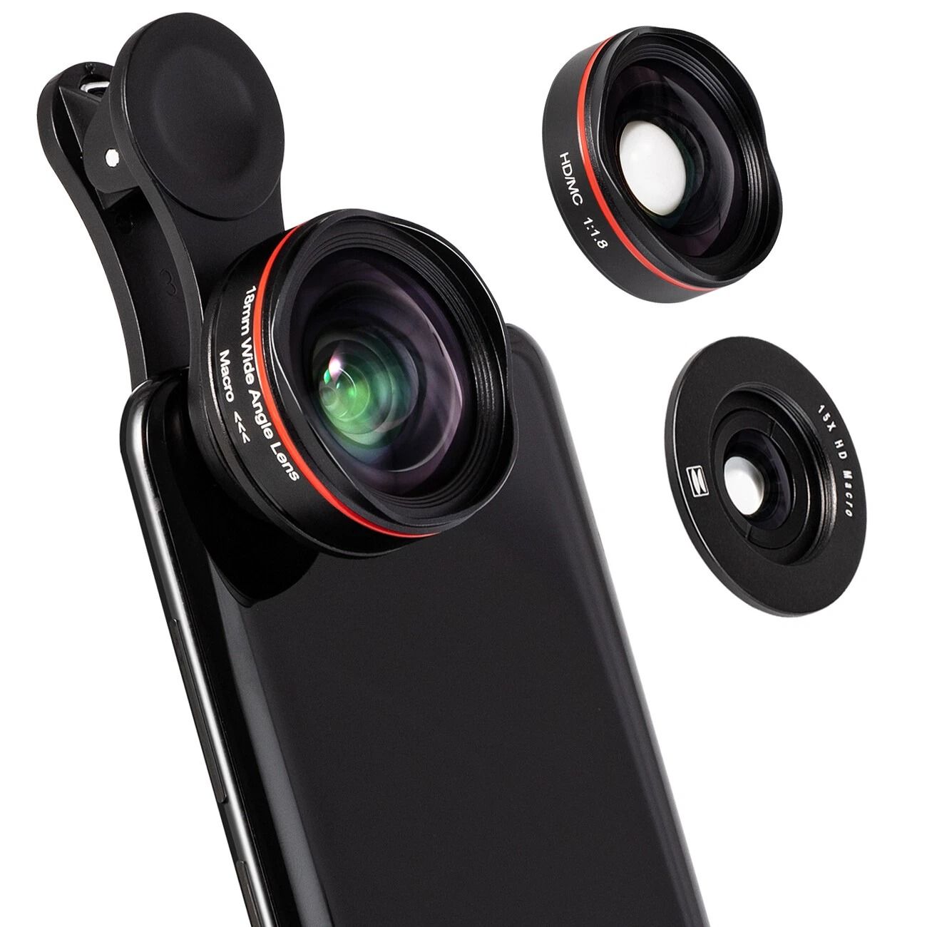 Professional Camera Lens Kit for iPhone & Samsung Smartphones