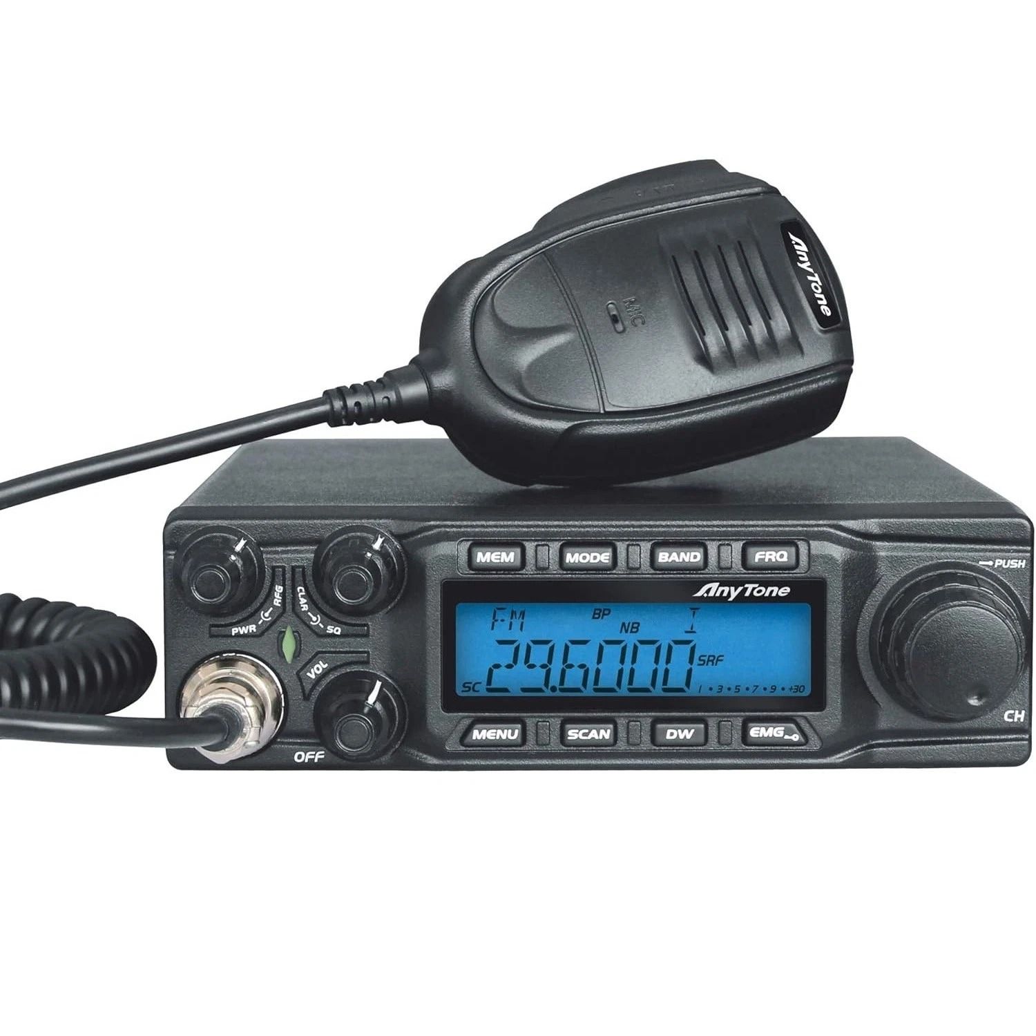 AnyTone 10Meter Mobile Radio Transceiver Power, High Performance