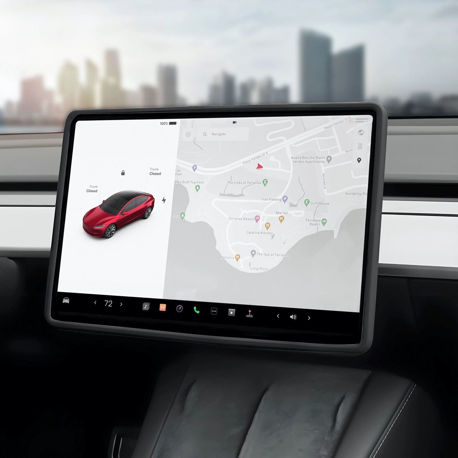Tesla Model 3 & Model Y Silicone Screen Frame Protector Screen Edge Guard