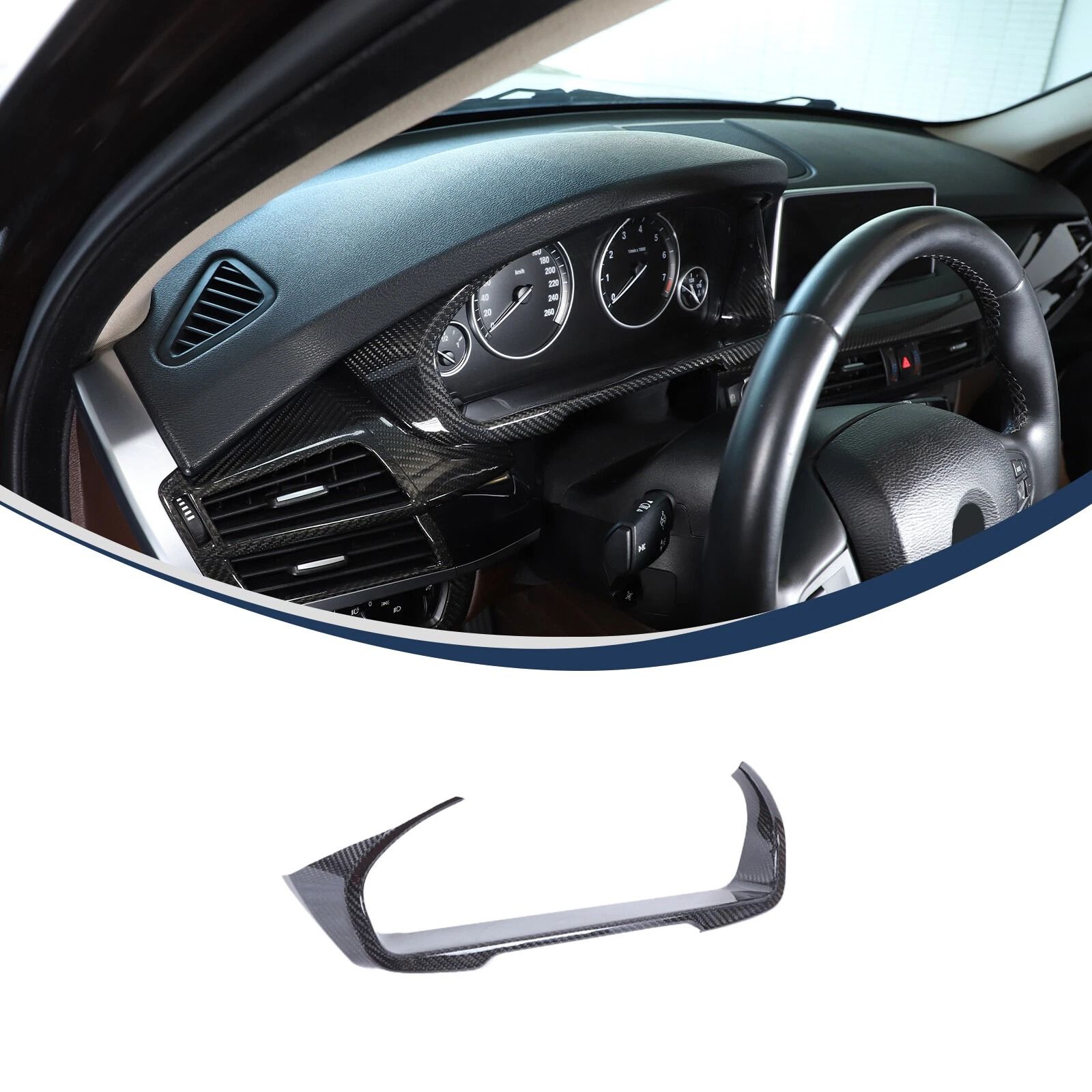 Real Carbon Fiber Dashboard Trim for BMW Premium Interior Upgrade