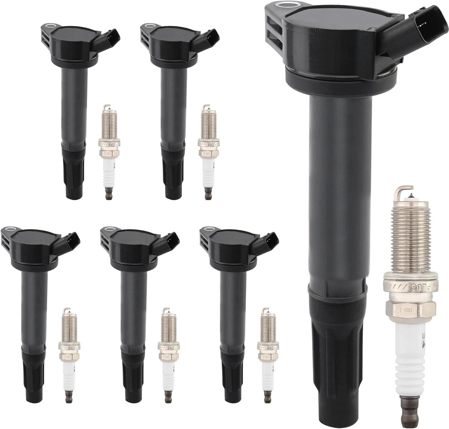 Toyota Lexus Ignition Coil Pack and Spark Plugs Set for Camry Select Models