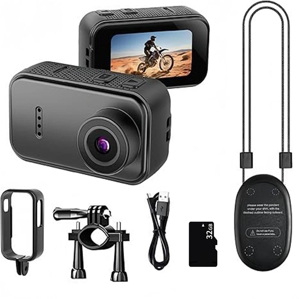 Compact Mini Body Camera with Video and IR Night Vision Clip DVR