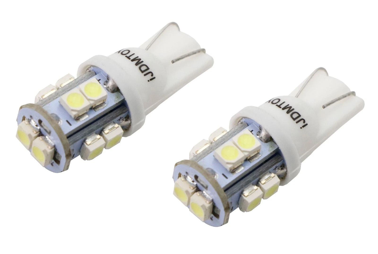 White T10 LED Bulbs License Plate Lights