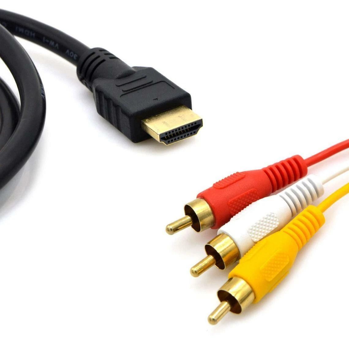 HDMI to RCA AV Adapter Cable for HDTV DVD Audio Video