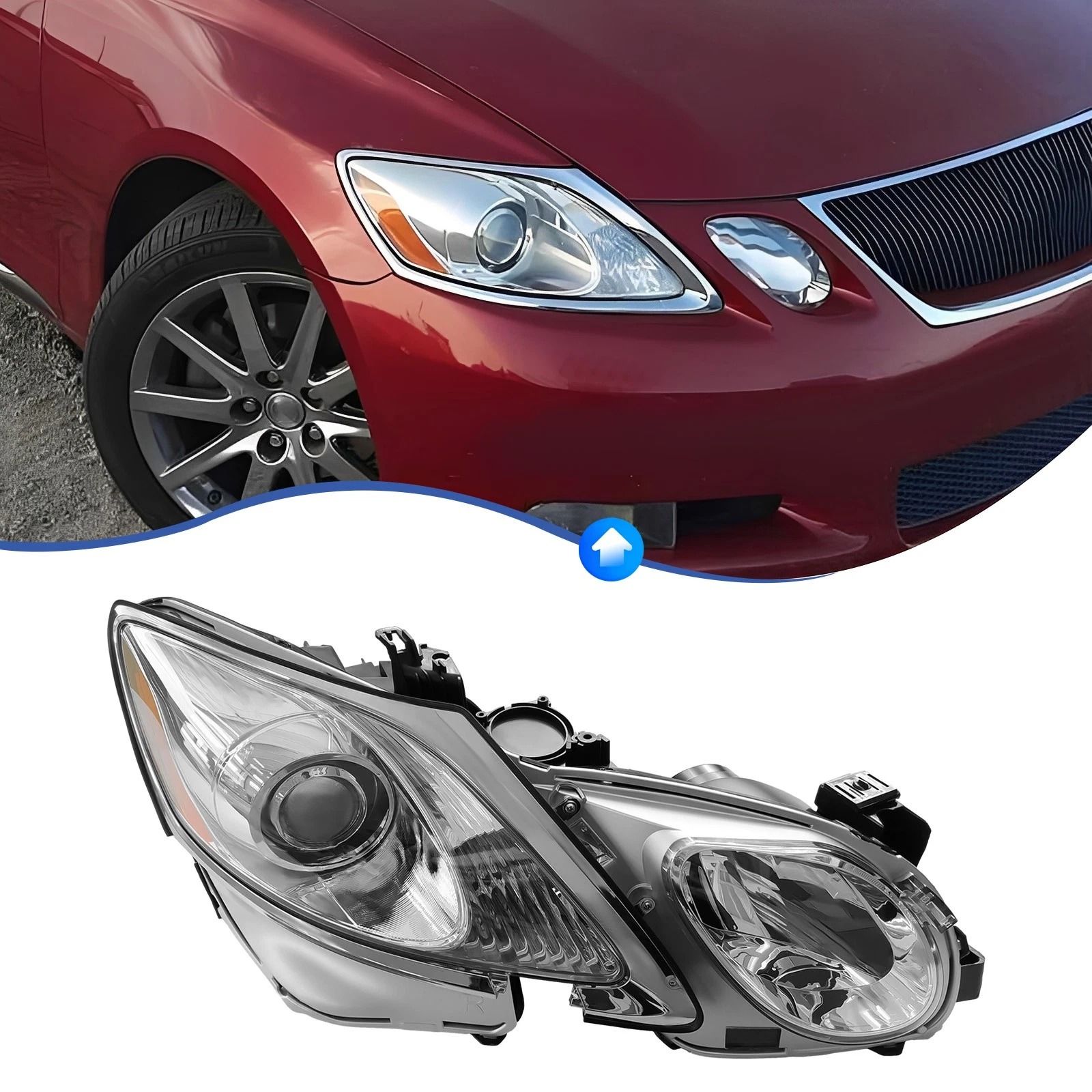 Right Passenger Side Replacement Headlight for Lexus GS OEM Quality, Perfect Fit