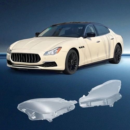 Premium Headlight Cover Pair for Maserati Quattroporte Clear Replacement Lens
