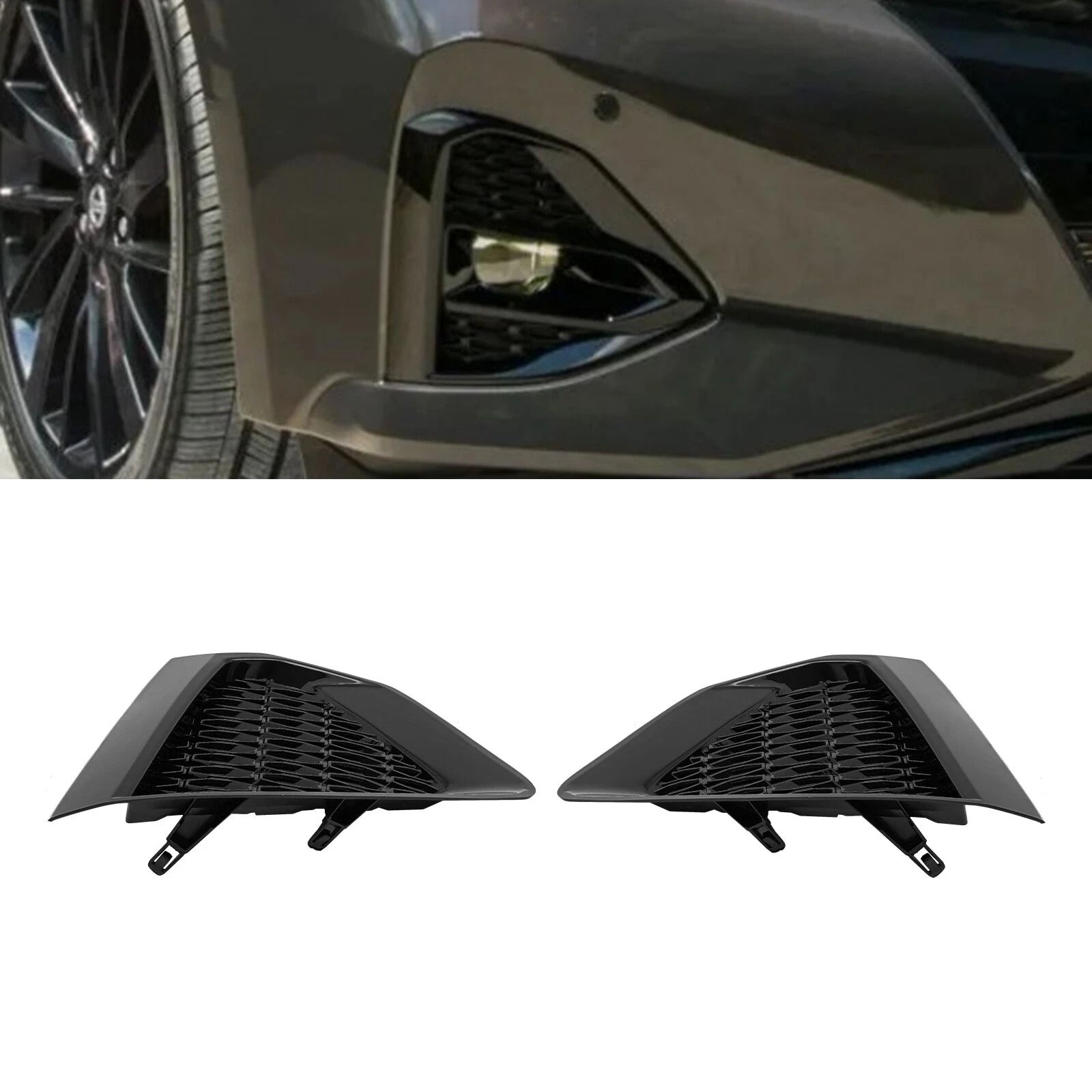 Nissan Maxima Fog Light Covers Front Bumper Trim Pair