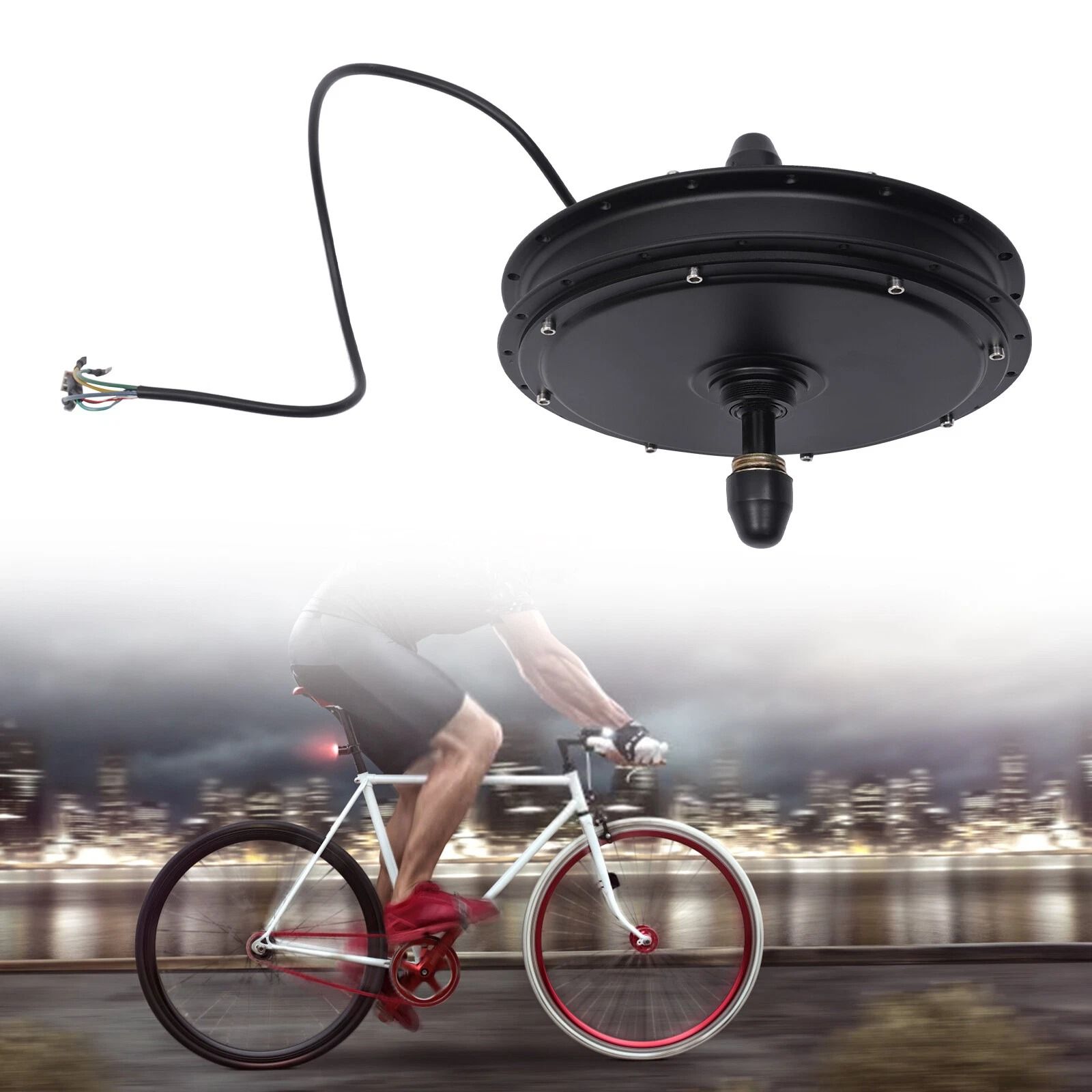 High Torque Electric Bike Rear Hub Motor Brushless Gearless E Bike Drive