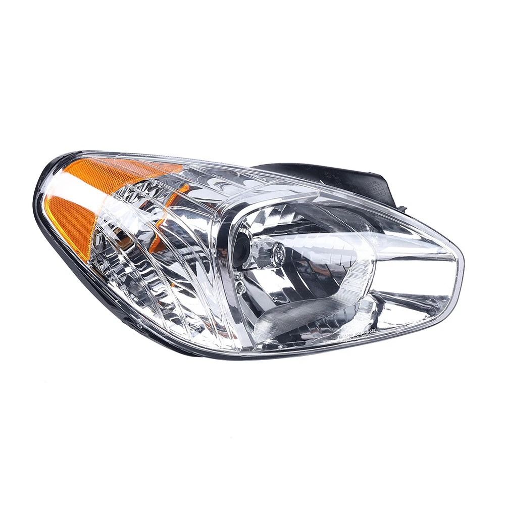 Right Passenger Side Headlight for Hyundai Accent Premium Replacement Headlamp Assembly