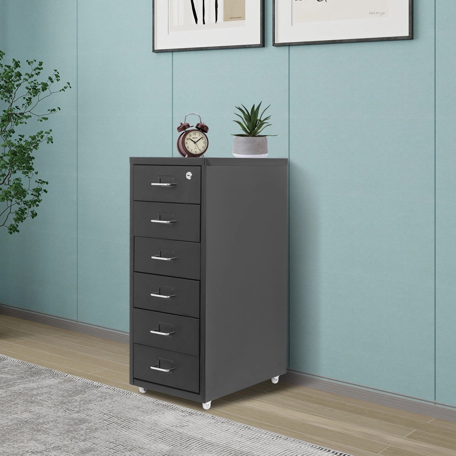 Premium Vertical File Cabinet with Lock Heavy Duty Metal Filing Cabinet for Secure Office & Home Storage