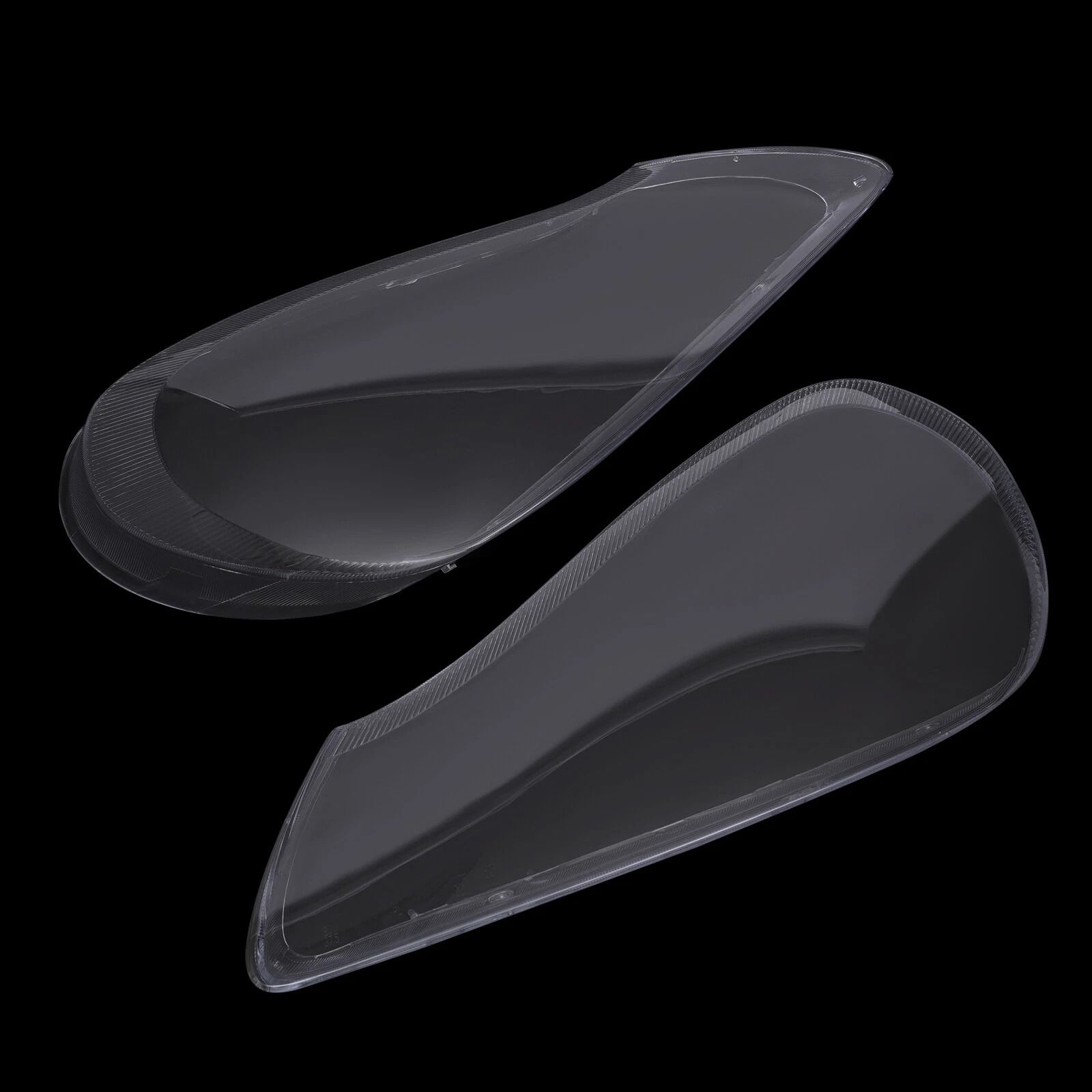 Porsche Cayenne Headlight Lens Cover Pair Clear Shell Replacement