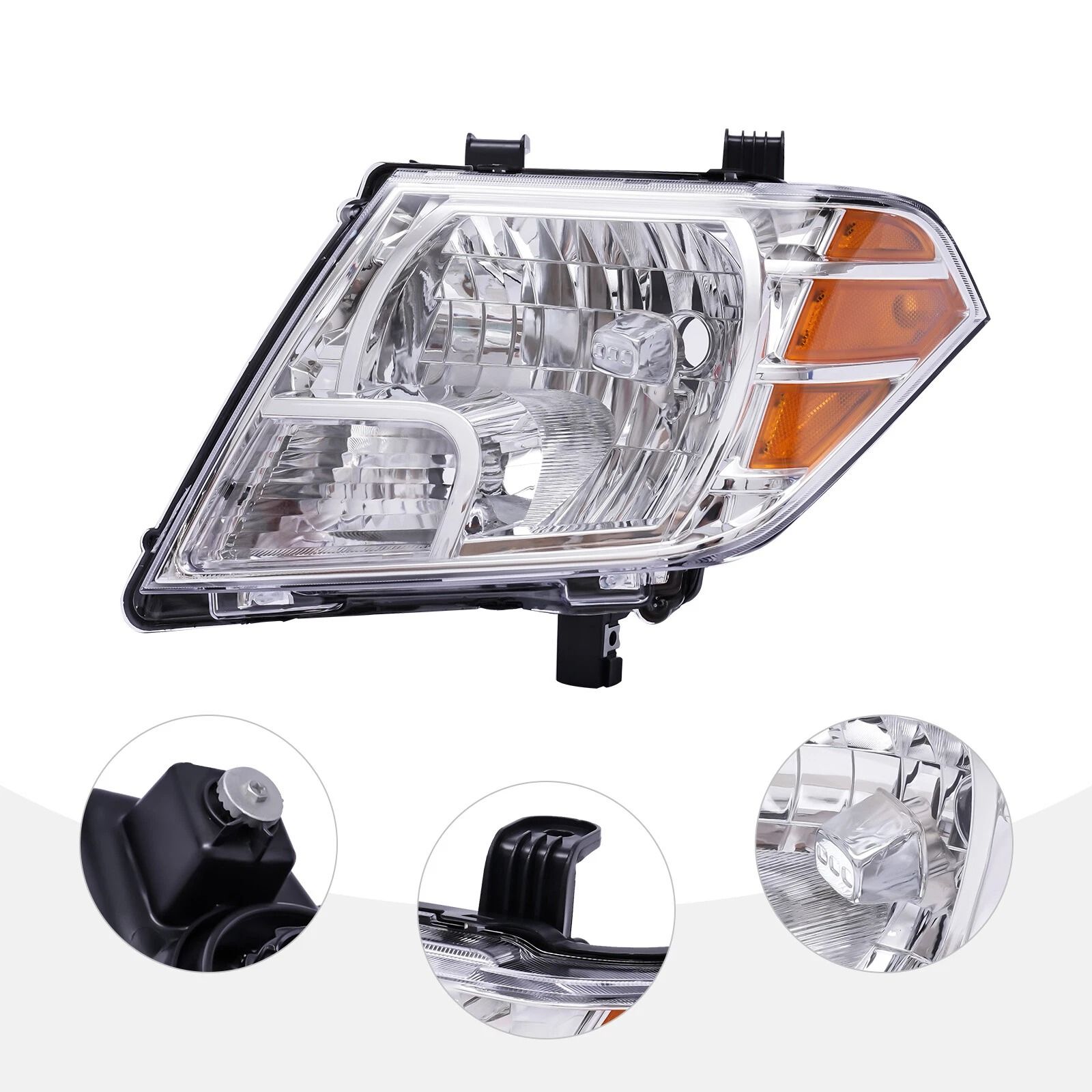 Premium Left Front Halogen Headlight Assembly for Nissan Frontier