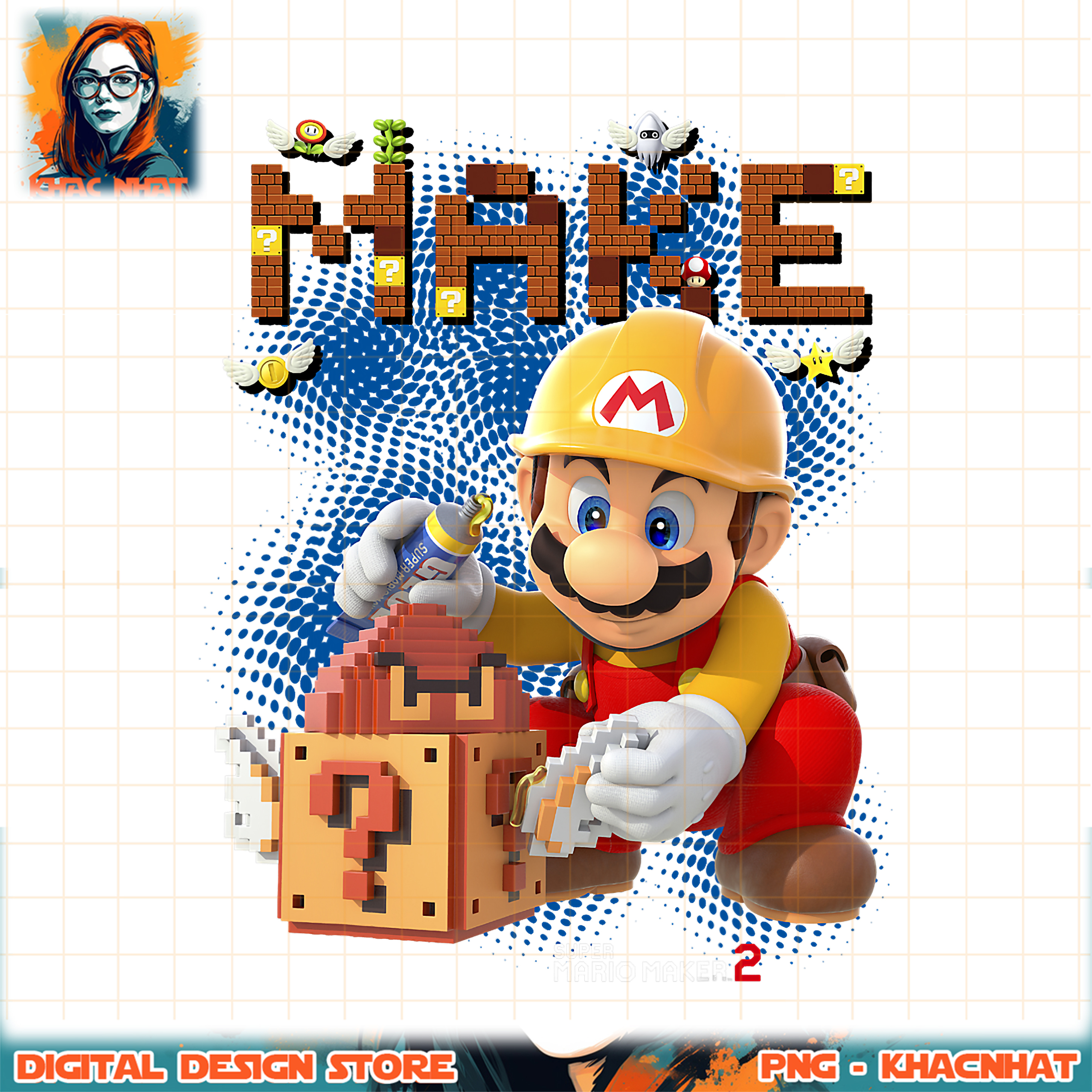 Making Mario Super Mario Maker 2 Mario Block Building Make Portrait png, | Inspire ...