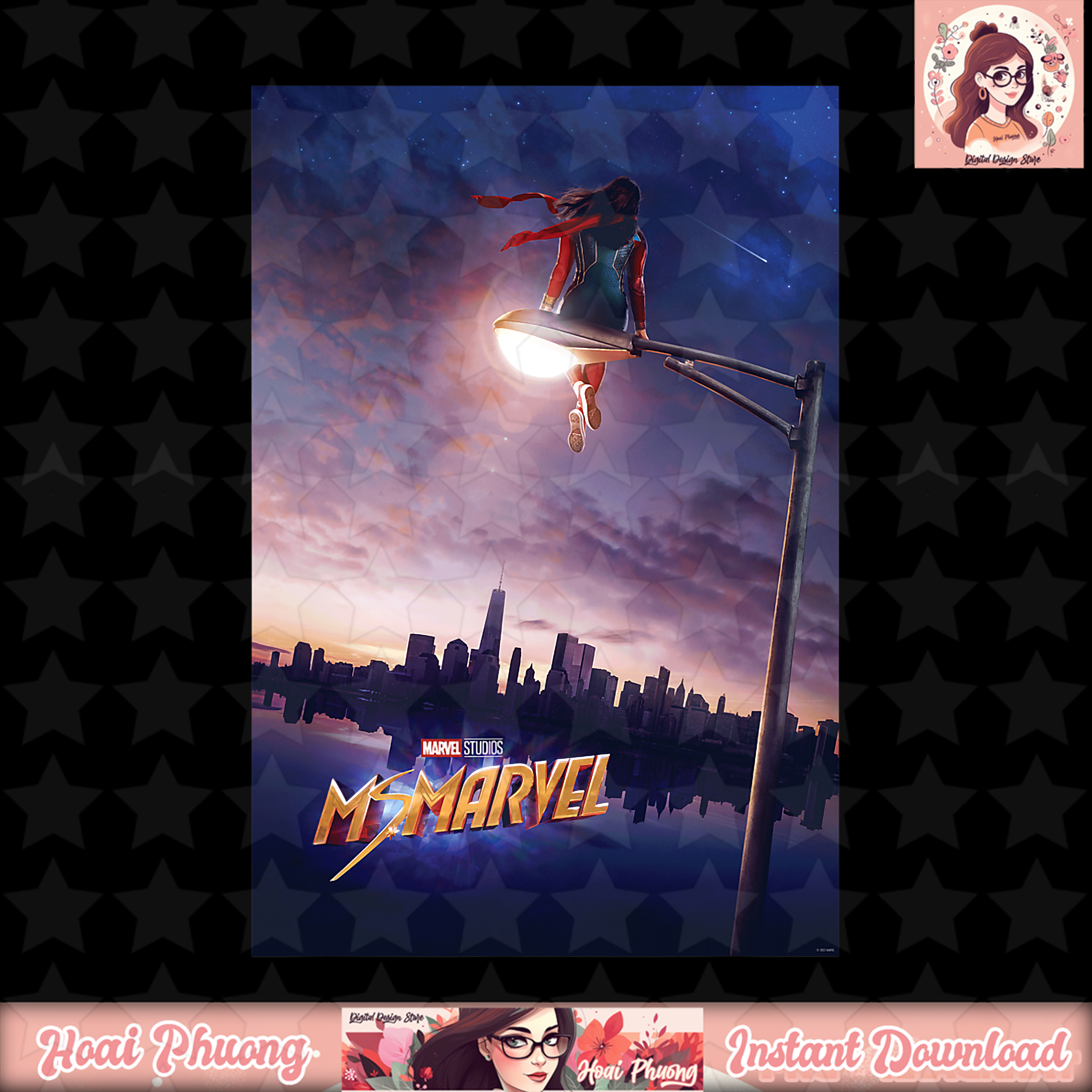 Marvel Ms. Marvel Series Poster T-Shirt | Inspire Uplift