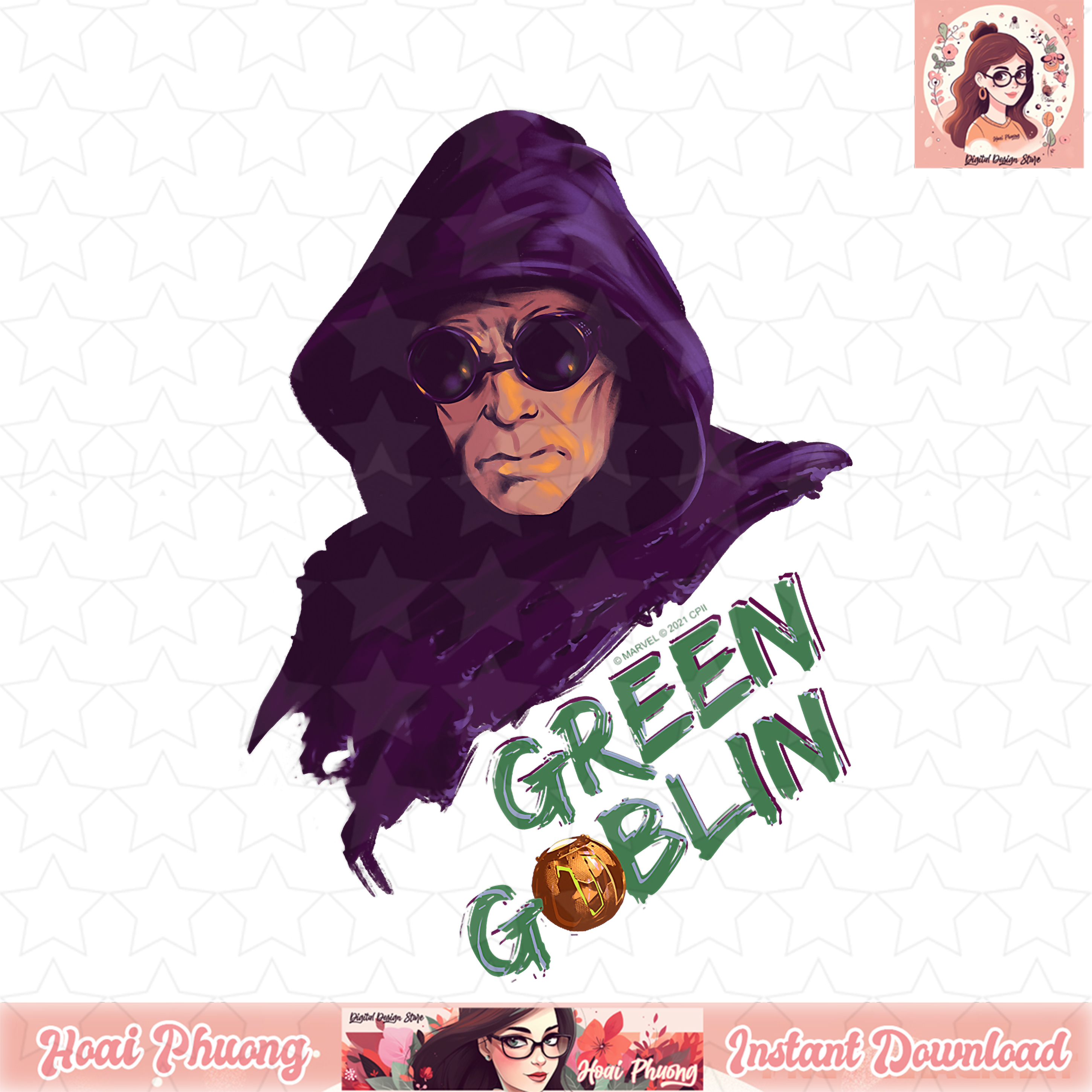 Marvel Spider-Man No Way Home Green Goblin T-Shirt copy PNG