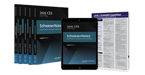 2025 CFA Level 1 books set by Kaplan Schweser with Quick She