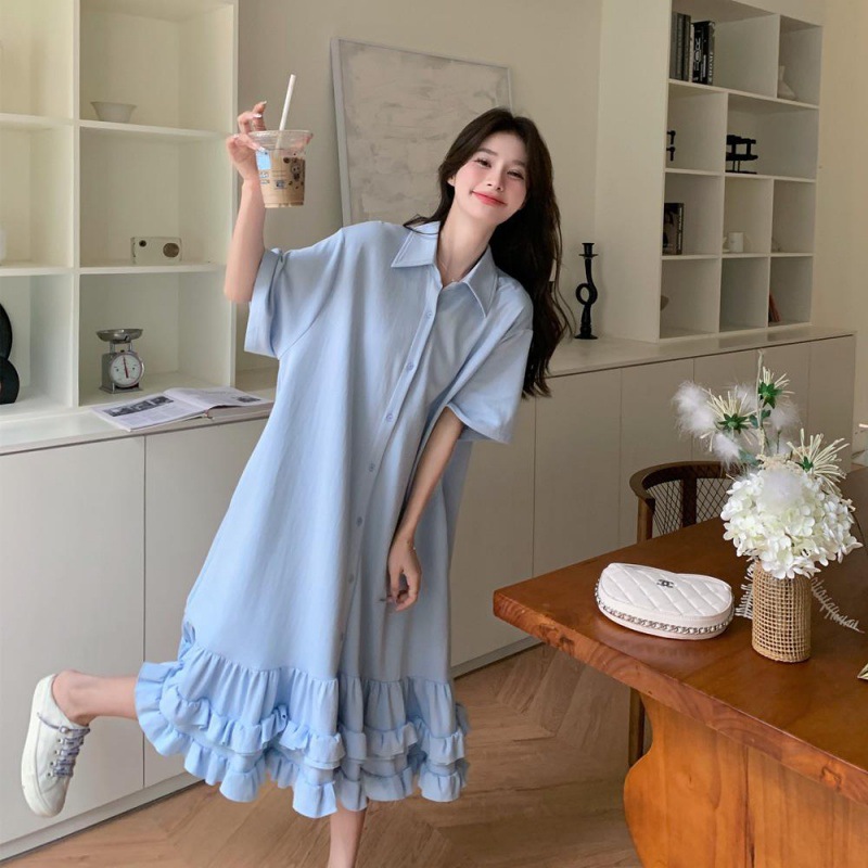 formal maxi dress with sleeves Berylove Women Pink Chiffon A Line Ruffle Maxi Dress with Long Sleeves Tiered V Neck Backless Wedding Guest Dress, Pink / L