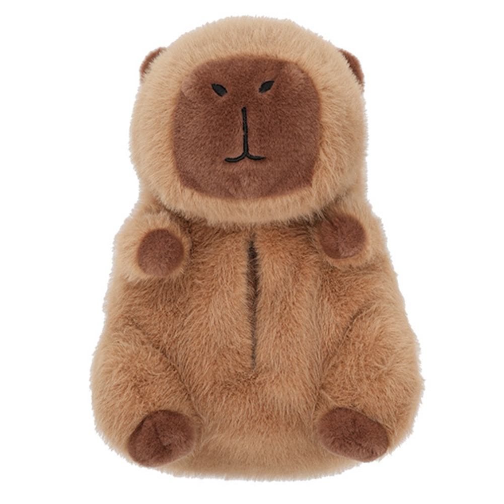 Creative Car Tissue Box, Capybara Cartoon Design, Backseat Tissue Case with Fix Strap, Car Seat Back Paper Bag