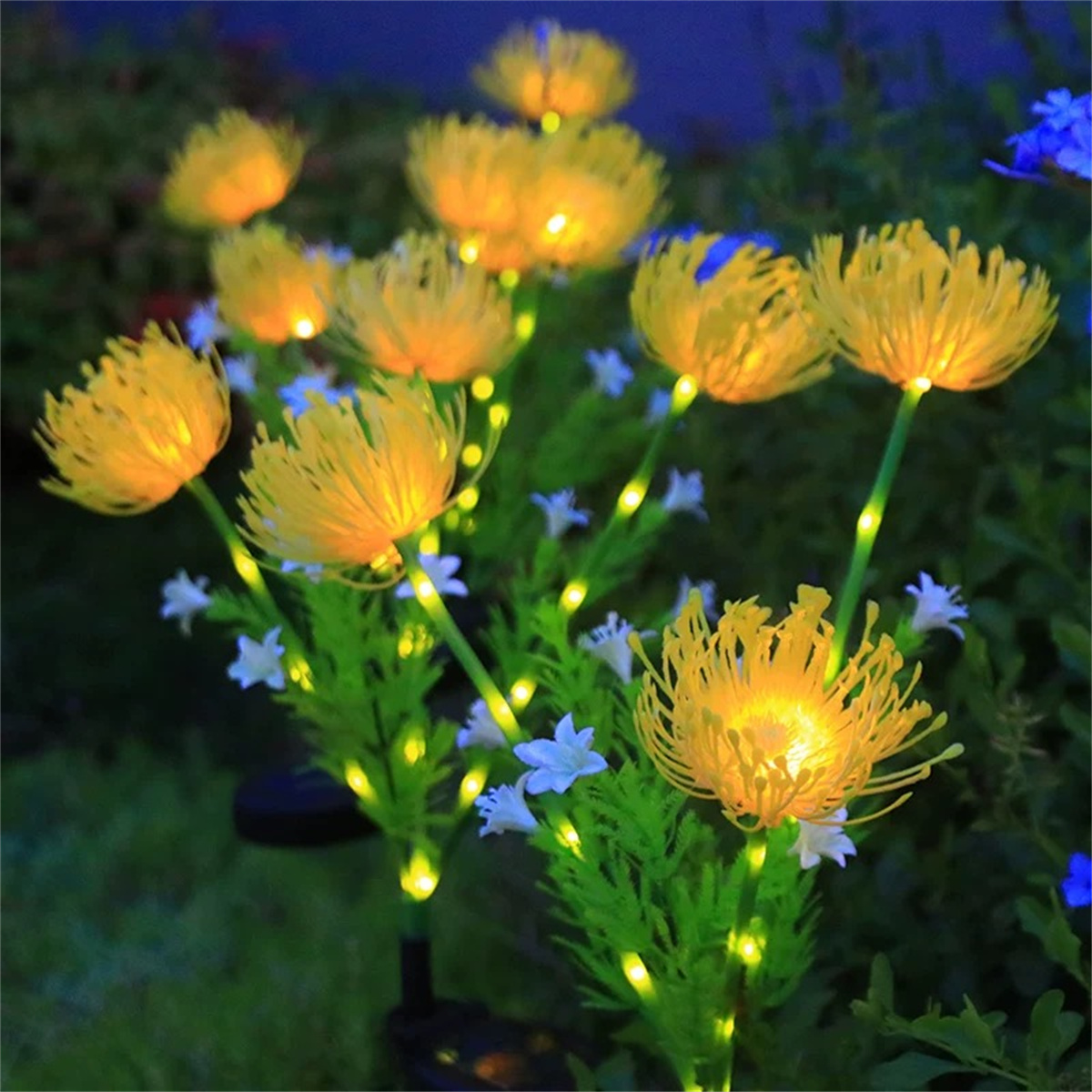 Solar Powered Shore Flower Ground Lamp, Waterproof Outdoor Courtyard Lawn Decoration