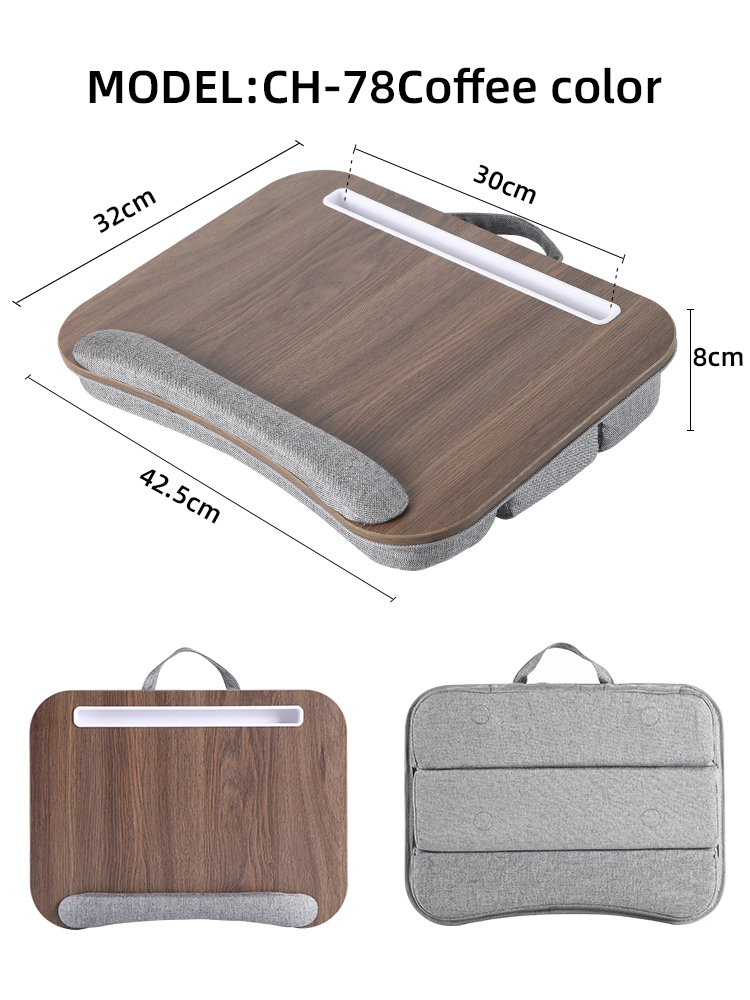 Adjustable Height Mumucc Multifunctional Lapdesk For Laptops, Tablets, Mobiles, With Cushion And Slot, Office Nap Pillow