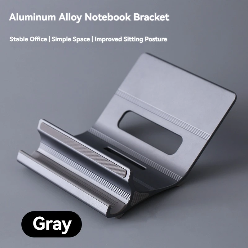 Laptop Stand Adjustable for Desk, Alloy MacBook Pro Holder, Lightweight Laptop Support Stand, Ergonomic Desk Stand