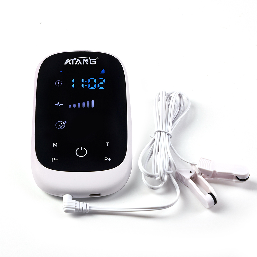 Electronic Therapy CES Device, Brain Stimulation with Ear Clip Electrode, Sleep Aid for Insomnia Relief