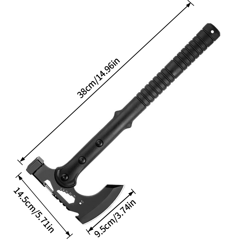 Multi-function Devil's Assault Axe, Camping Axe, Tactical Life-saving Fire Axe, Raw Tools for Outdoor Survival