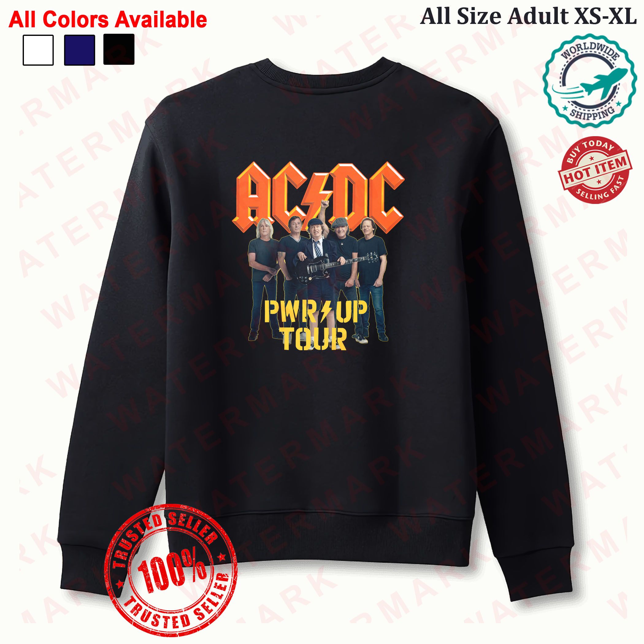 THE ACDC POWER UP NORTH AMERICAN TOUR 2025 Sweatshirt | Inspire Uplift