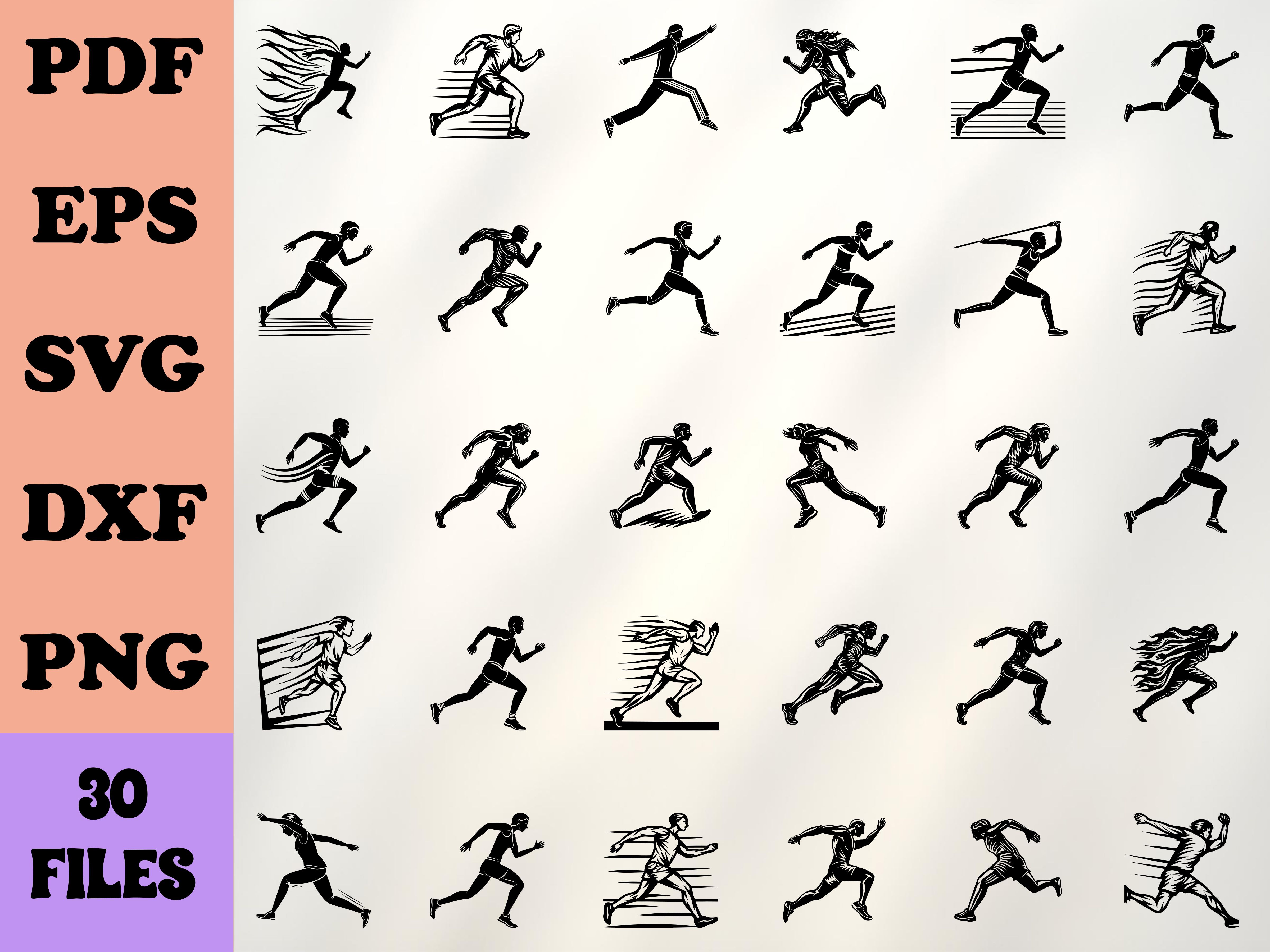 Running SVG Bundle | Inspire Uplift