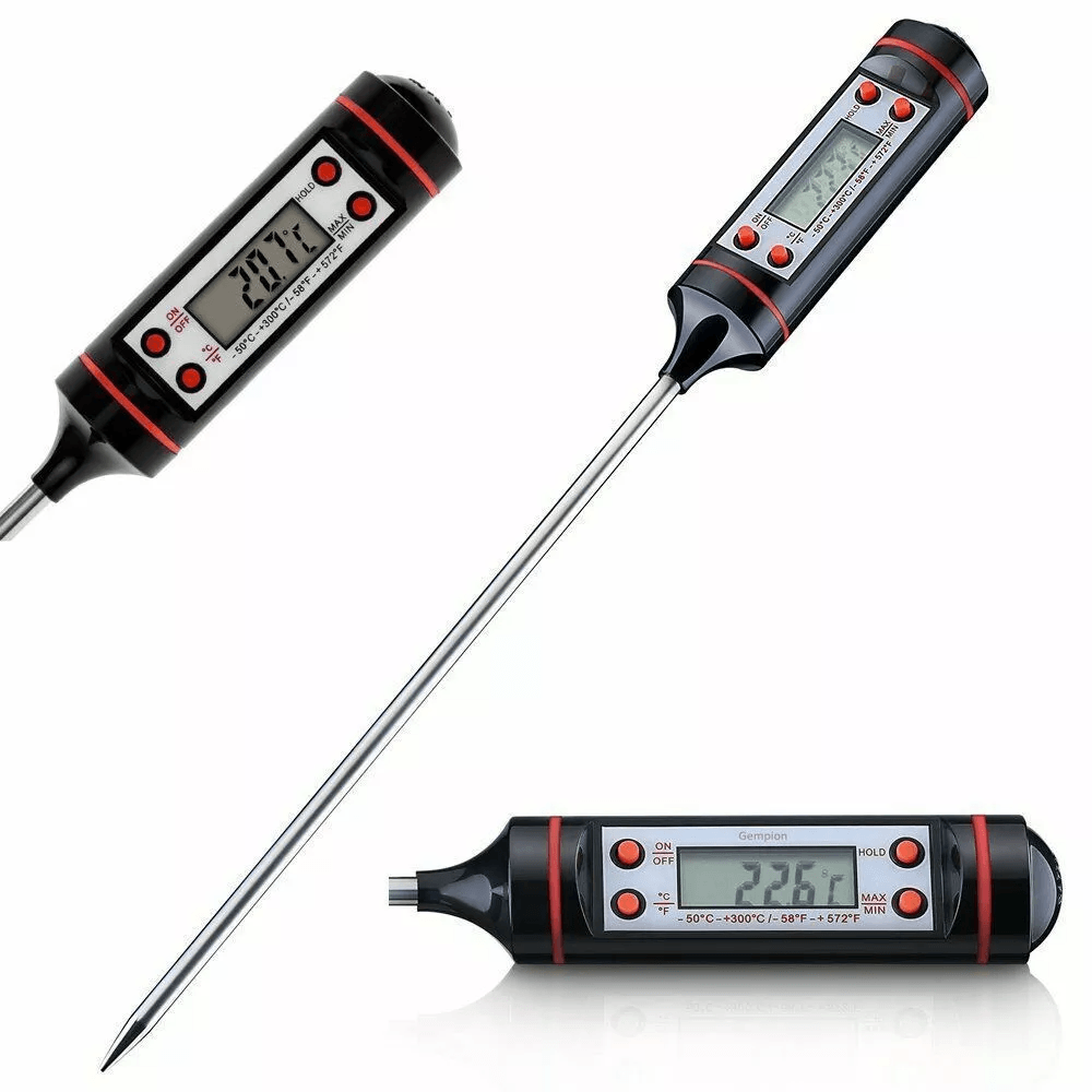 Instant Read Digital Meat Thermometer for Cooking, BBQ, Grill, and Food