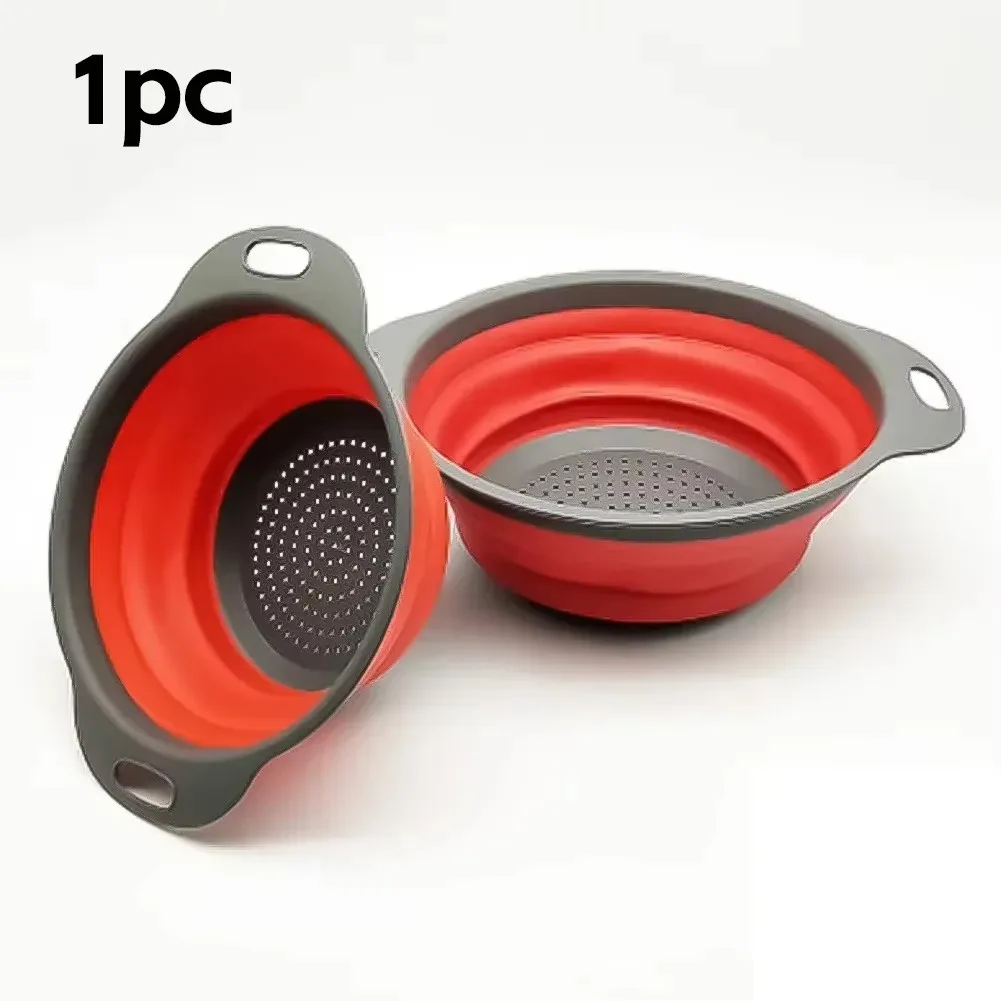Round Folding Drain Basket, Fruit Vegetable Washing Basket, Foldable Strainer, Colander, Collapsible Drainer, Kitchen Round Folding Drain Basket, Fruit Vegetable Washing Basket, Foldable Strainer, Colander, Collapsible Drainer, Kitchen