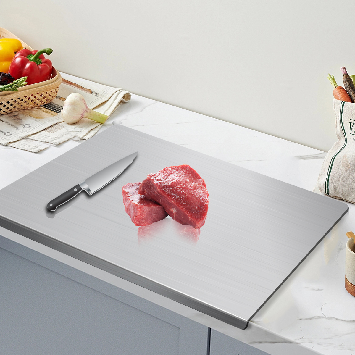 Stainless Steel Cutting Board Butcher Block for Kitchen Prep | Inspire ...