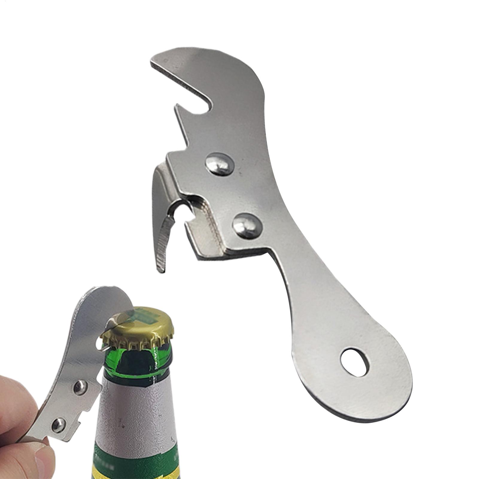 Stainless Steel Multifunctional Beer Bottle Opener Portable Manual Kitchen Gadget