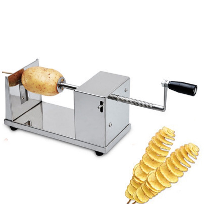 Steel Manual Tornado Potato Cutter Spiral Potato Slicer for Crispy Twisted Chips