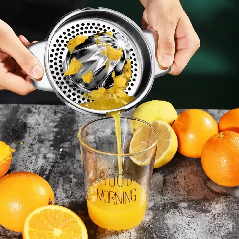 304 Stainless Steel Manual Citrus Juicer Hand Press Lemon Orange Squeezer Portable Kitchen Fruit Juicer Tool