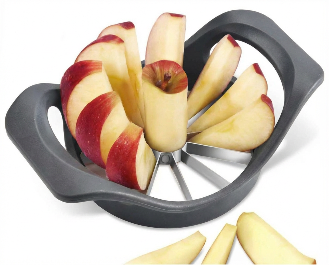 Multi Petal Apple Corer Slicer with Sharp Stainless Steel Blades for Quick Fruit Prep