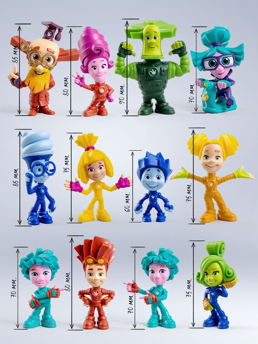 Fixies Cartoon Character Fixie Toys Fixies Full Set Of 12pcs