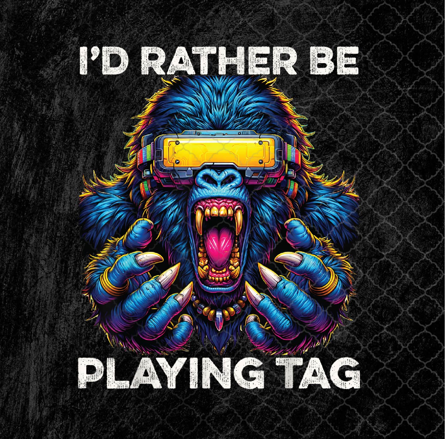 I'd Rather Be Playing Tag Gorilla Monke Tag Gorilla VR Gamer | Inspire ...