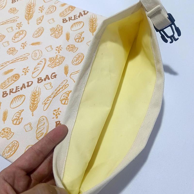 Reusable Beeswax Bread Bag, Food Storage Bag to Keep Freshness for Days, Loaf Container for Bakery, Food Preservation