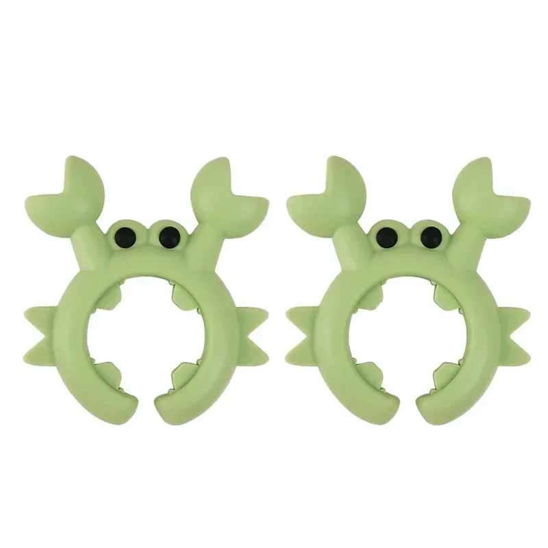 4/1PCS Silicone Spatula Rack, Small Crab Anti-Scalding Pot Clip, Universal Spoon Holder Clip, Overflow Shovel Rack