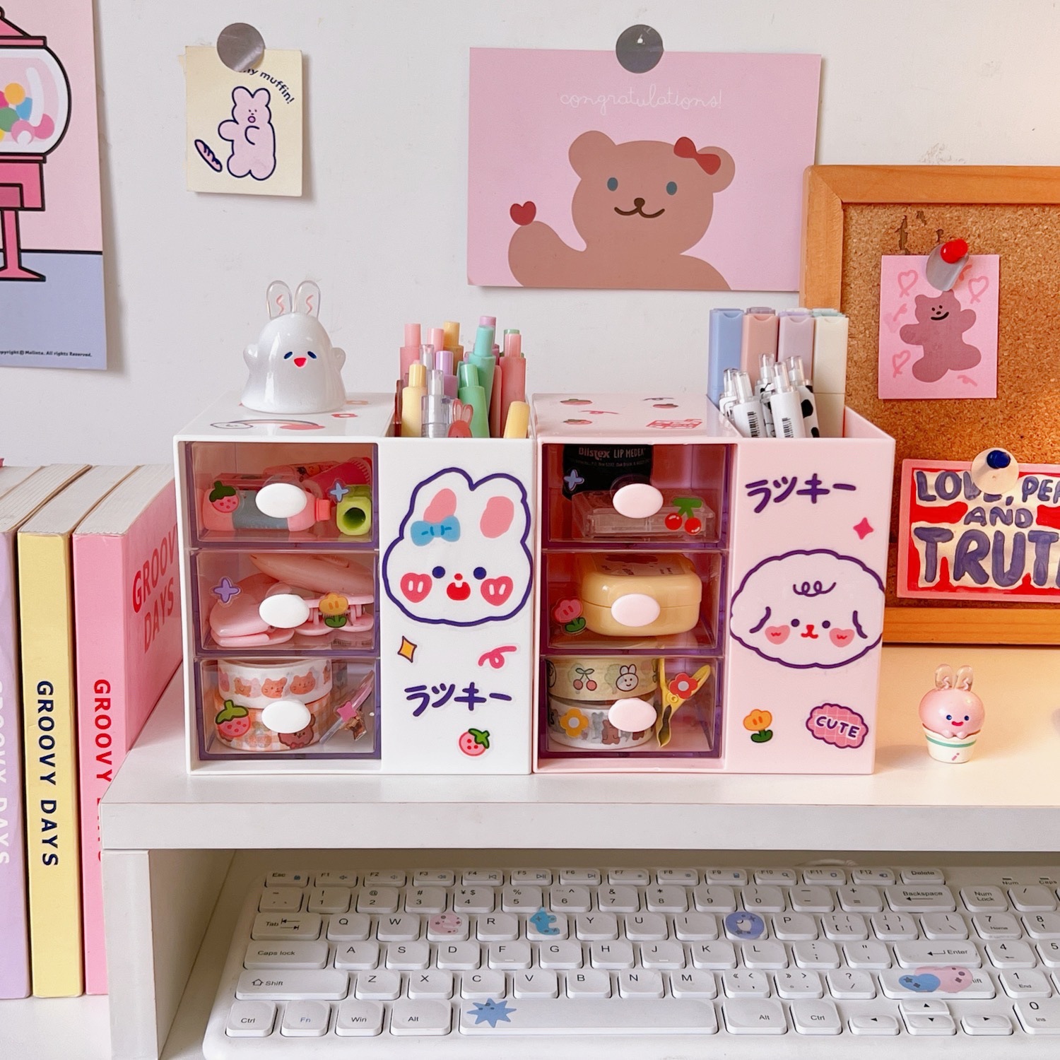 Cute Cartoon Storage Box – Ins-Style Desktop Organizer | Inspire Uplift
