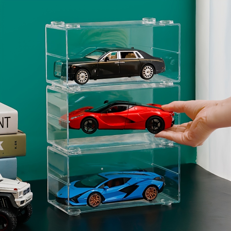 Car Model Display Box – Stackable Transparent Rack | Inspire Uplift