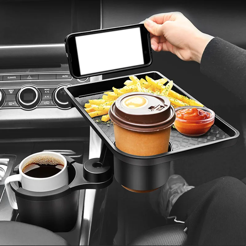 Car Cup Holder Expander – 360° Adjustable Drink & Snack Tray | Inspire ...