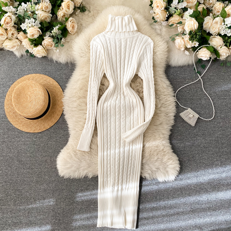 brown knit midi dress Off-Shoulder Ribbed Sweater Knit Midi Dress Brown Large