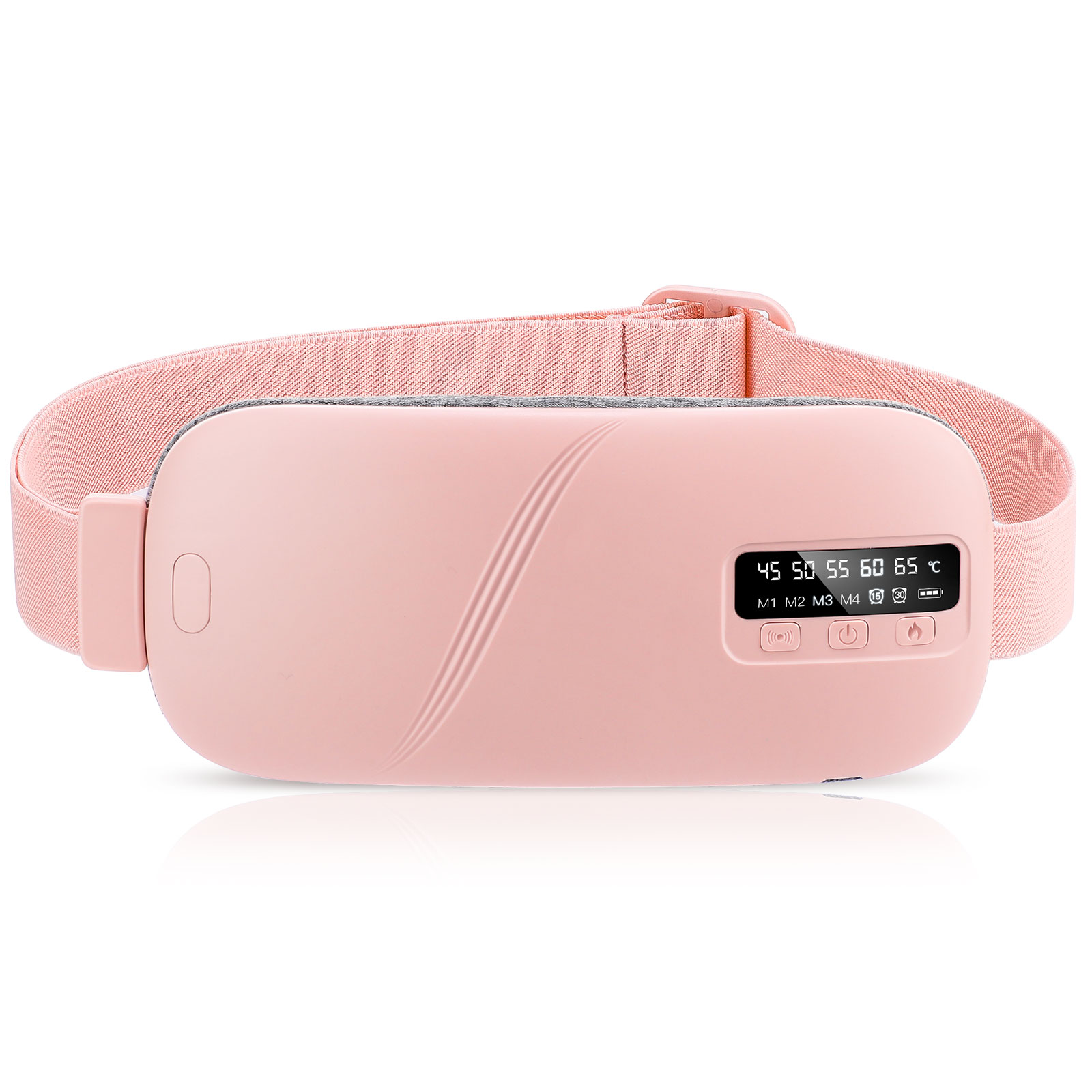 Electric Heating Vibration Waist Massage Belt, Smart Warm Palace, Menstrual Heating Pad for Cramps, Period Relief, Women